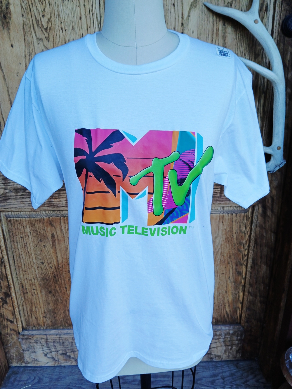 MTV Retro Palms in Paradise T-Shirt Mens Small NEW Short Sleeve
